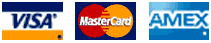 Visa, AMEX and Mastercard accepteded Visa, AMEX and Mastercard accepteded